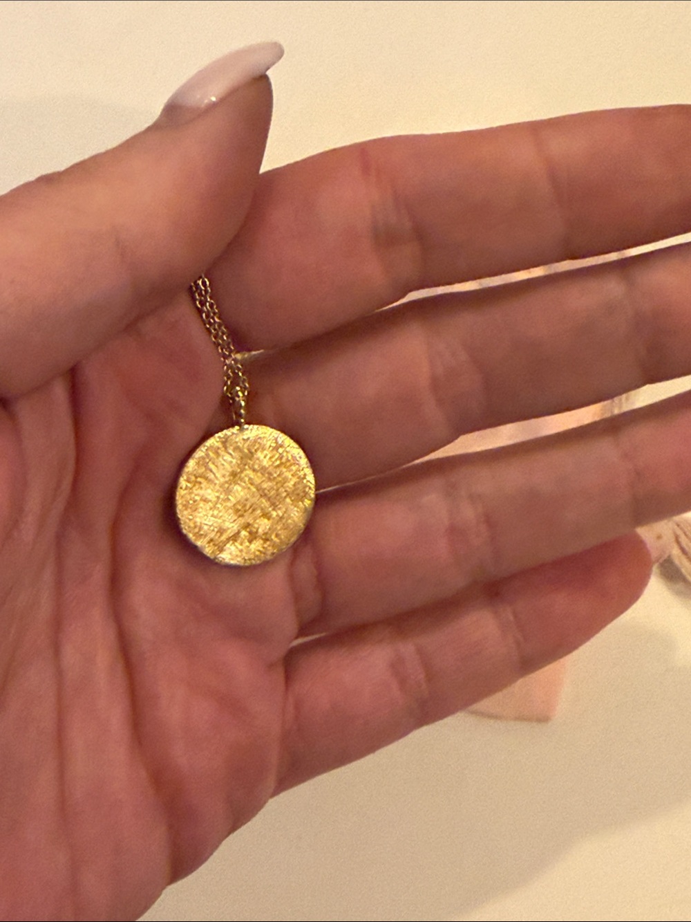 Gorjana Aquarius Gold Zodiac Disc Necklace - Picture 3 of 4